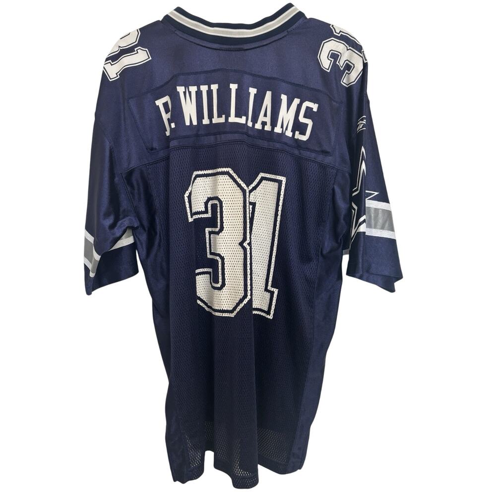Roy Williams #31 Dallas Cowboys Reebok NFL Jersey Men’s Medium Navy Silver